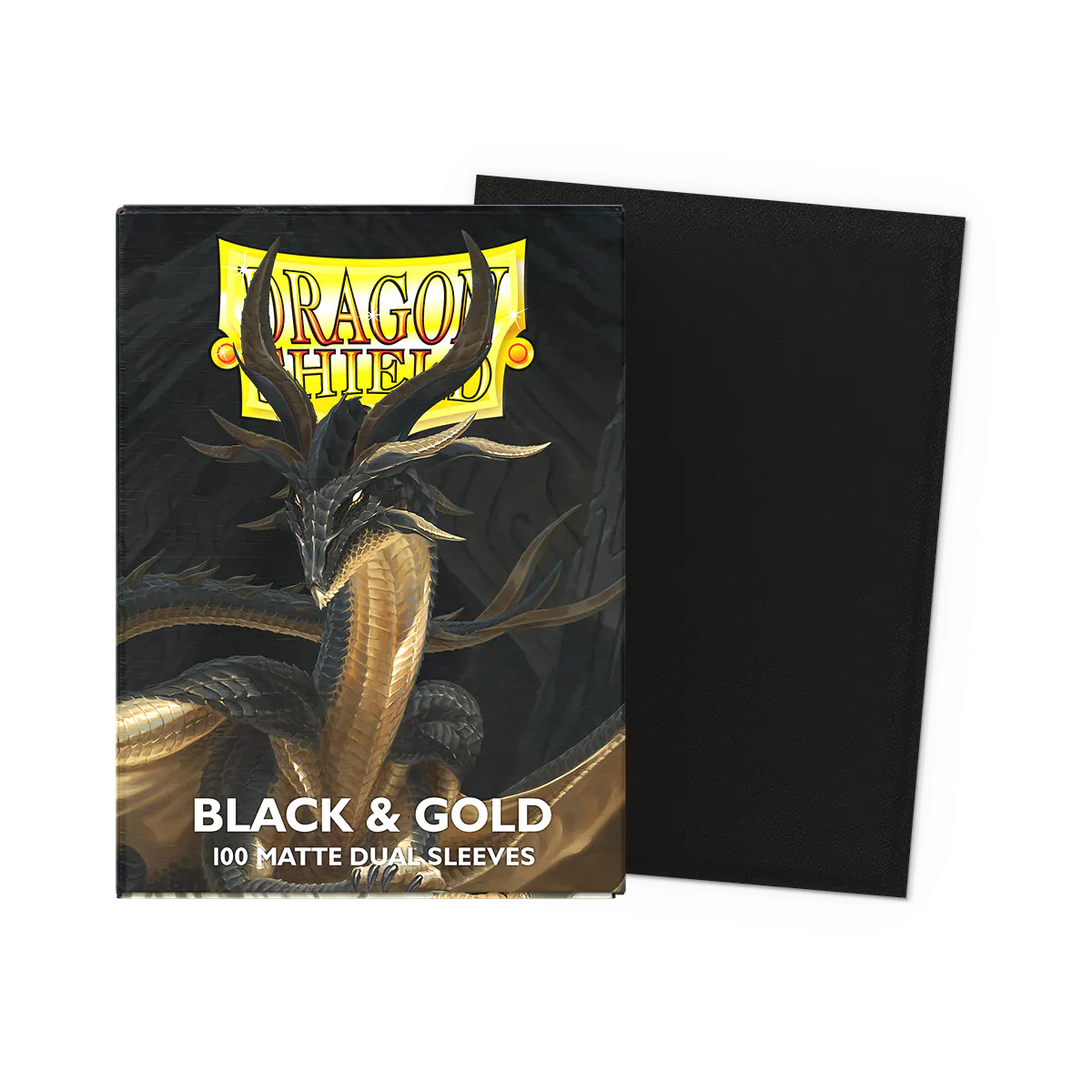Dragon Shield: Black & Gold - Matte Dual Sleeves - Standard Size (4/8)