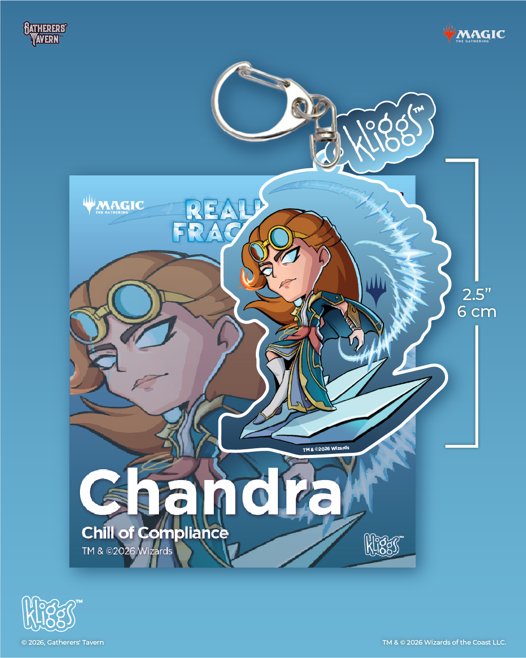 Gatherers' Tavern | Chandra Chill of Compliance Kliggs Reality Fracture Keychain | Magic: The Gathering