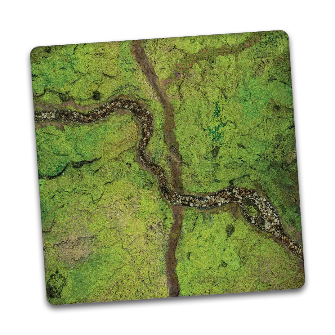 Kraken Wargames | River Valley | Tabletop Playmat (121x121cm)