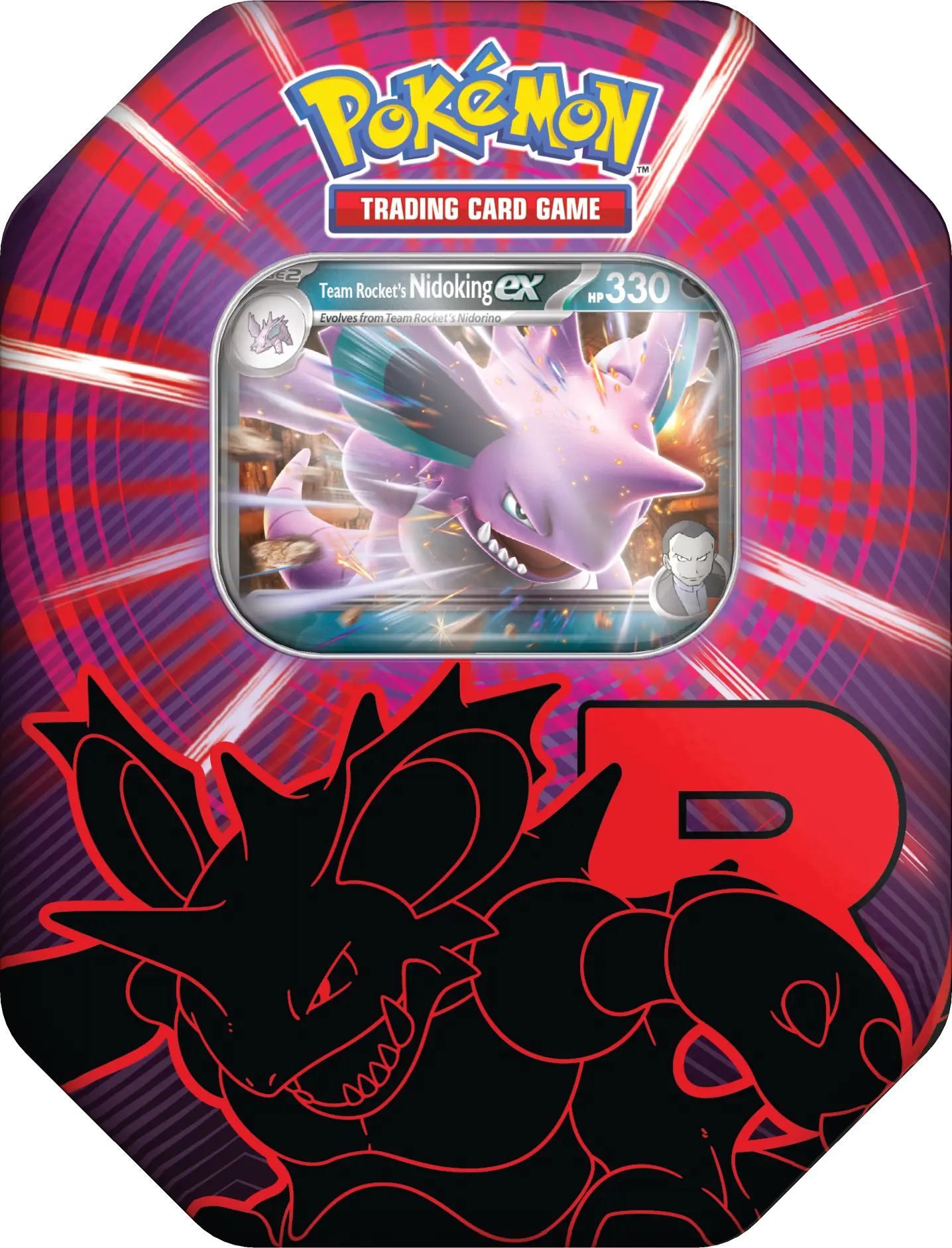 Pokémon TCG: Team Rockets Nidoking ex - Tin (EN)