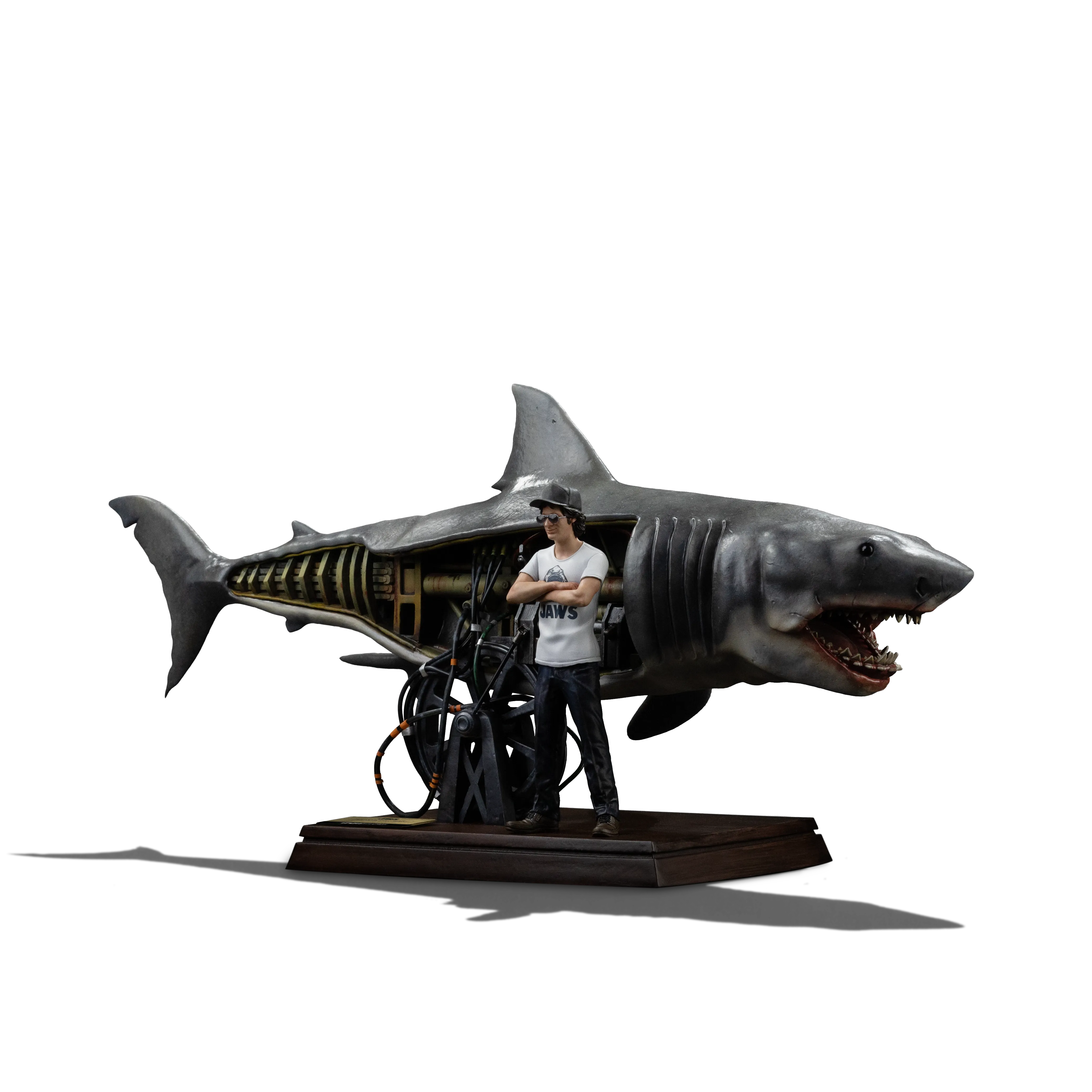Iron Studios: Steven Spielberg & Jaws - Steven Spielberg & Jaws 50th Anniversary Deluxe Art Scale 1/10
