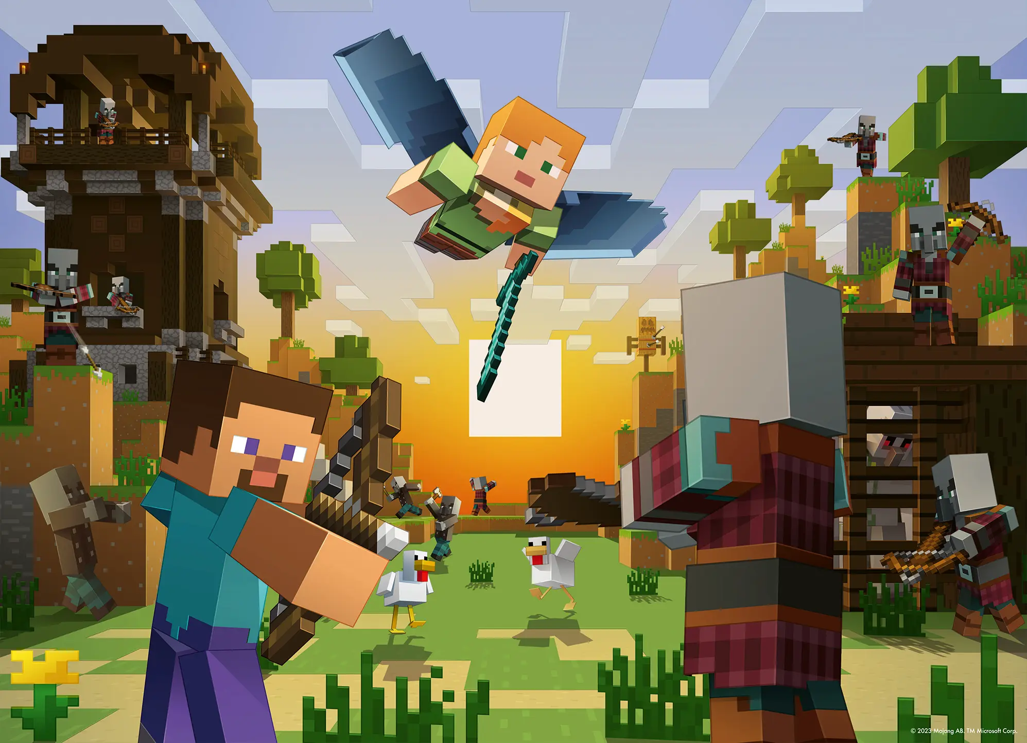 Ravensburger | Minecraft Bumper Puzzle Pack | Puzzle