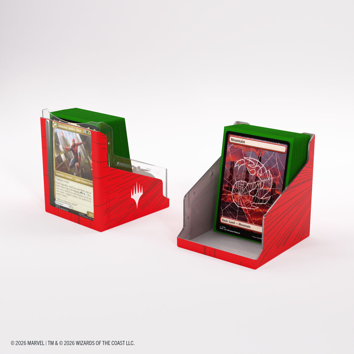 Gamegenic | Marvel Super Heroes - Comic Burst Red | Deckbox Bastion 100+ XL