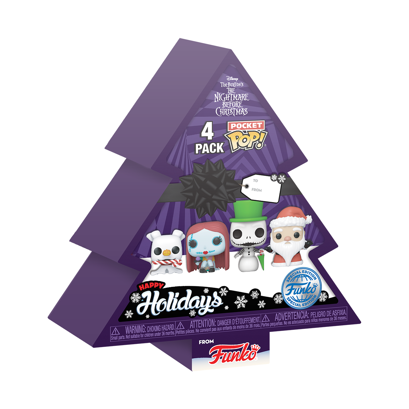 Pocket POP!: The Nightmare Before Christmas Holiday 4PK - Disney