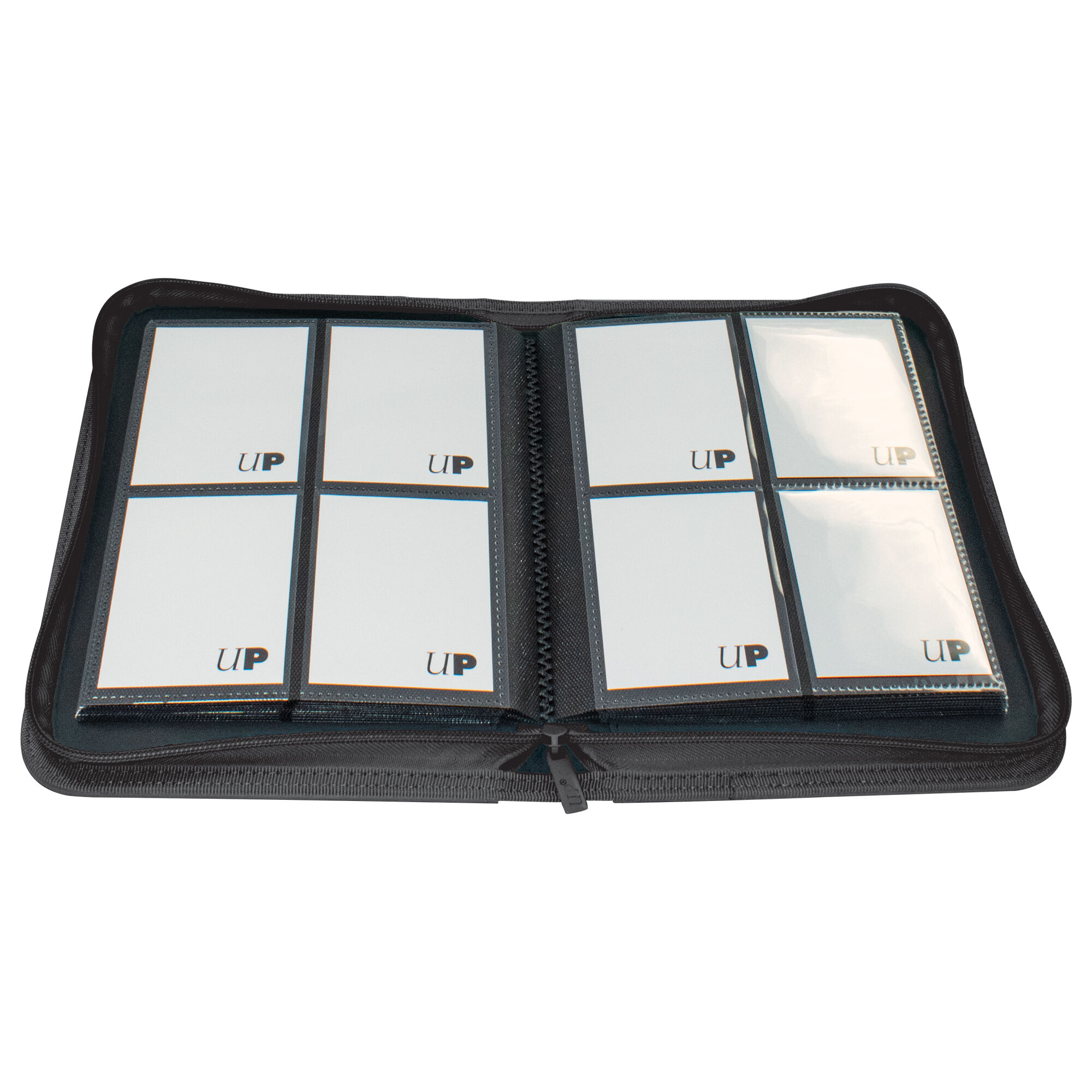 Ultra Pro | Vivid - Black | 4-Pocket Zippered PRO-Binder