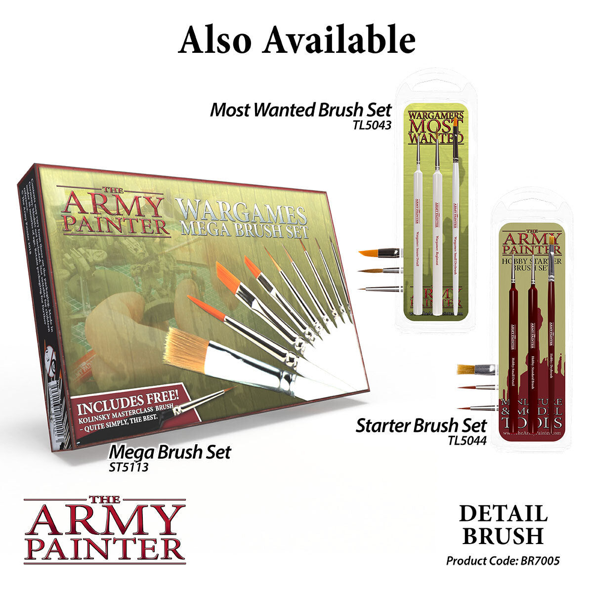 The Army Painter - Detail - Wargamer Brush