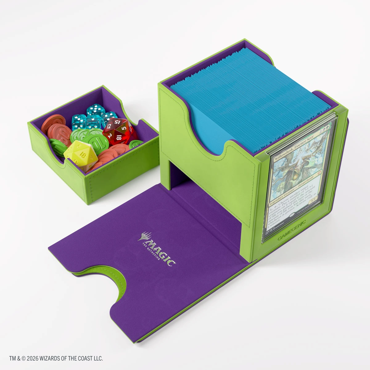 Gamegenic | Secrets of Strixhaven - Grün/Lila | Deckbox Sidekick Plus100+ XL