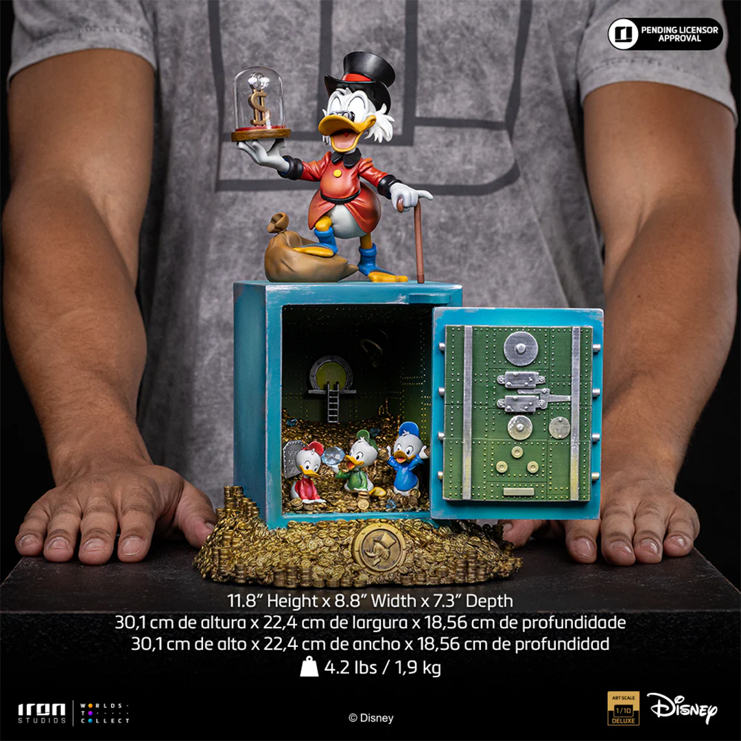 Iron Studios | Uncle Scrooge Mcduck And Nephews - Duck Tales | Art Scale 1/10
