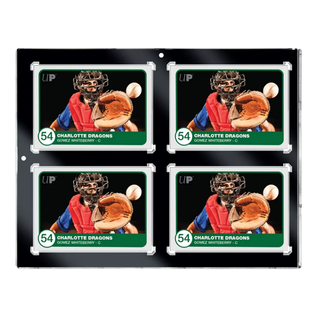 Ultra Pro | 4-Card Black Border UV One-Touch (35pt) | Magnetic  Holder