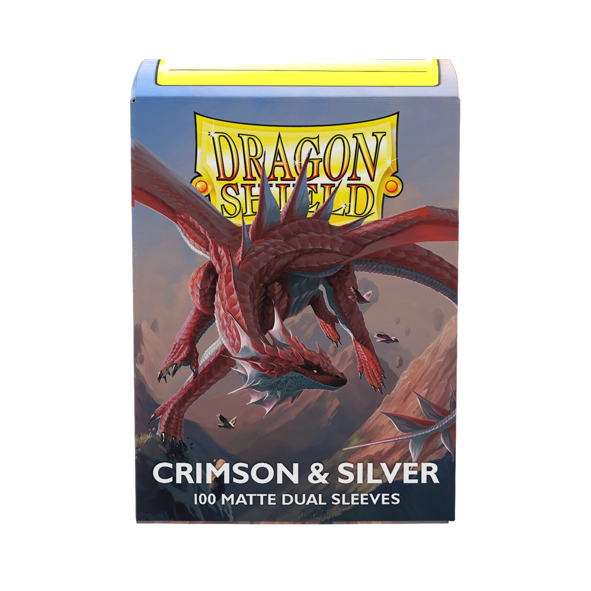 Dragon Shield: Crimson & Silver - Matte Dual Sleeves Standard Size