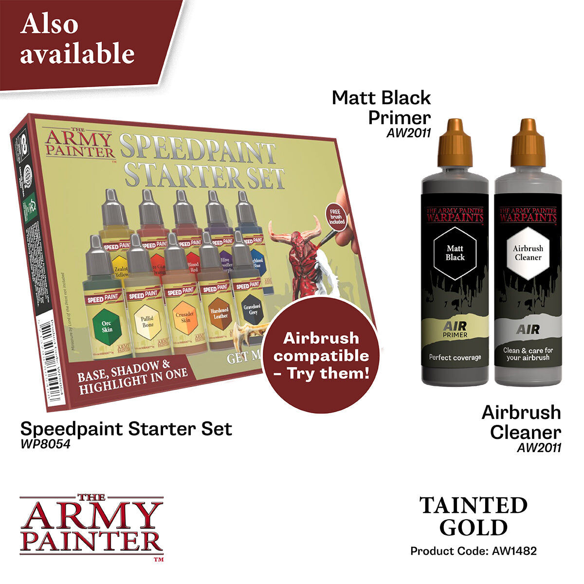 The Army Painter - Tainted Gold - Warpaints Air Metallics