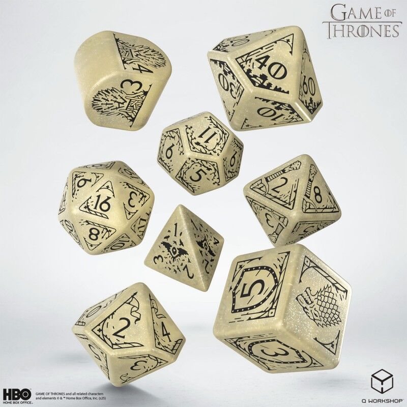 Q Workshop | Stark | Game Of Thrones Dice Set