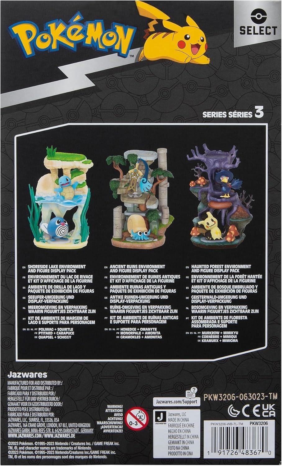 Pokémon | Shoreside Lake mit Quapsel & Schiggy | Select 6" Environment Figure Pack