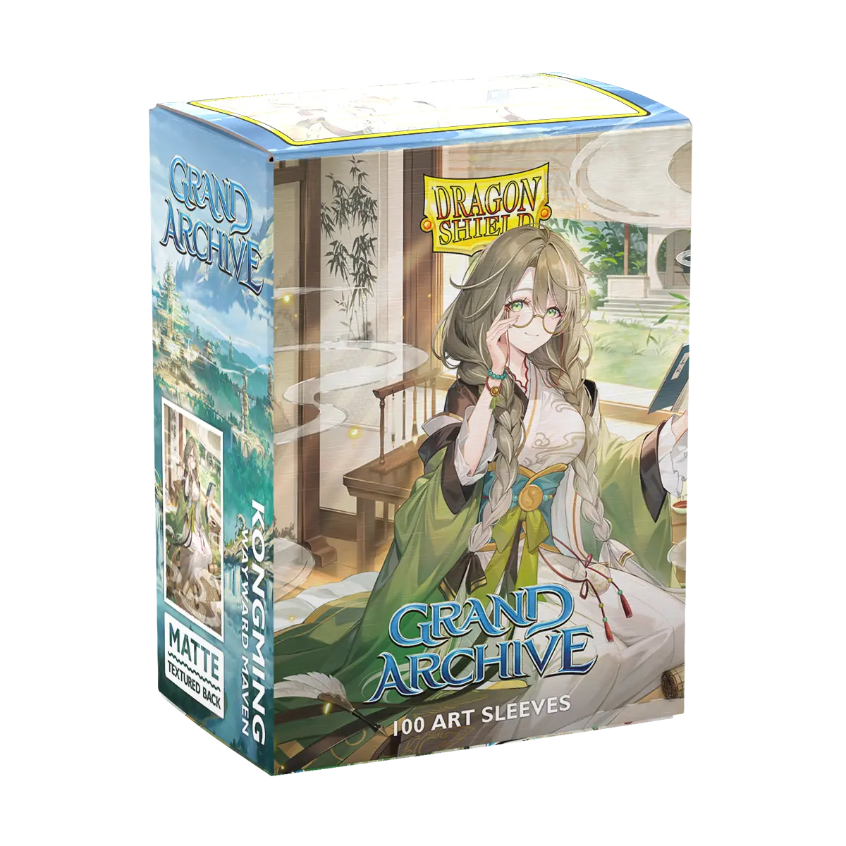 Dragon Shield: Grand Archive - Kongming, Wayward Maven - Matte Art Sleeves - Standard Size