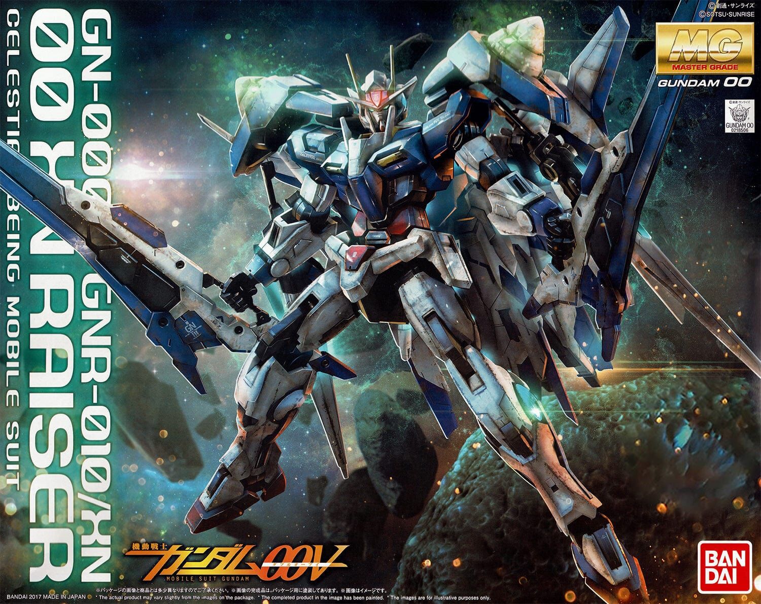Bandai | MG GN-0000 + GNR-010/XN 00 XN Raiser | Mobile Suit Gundam 00V (1/100)