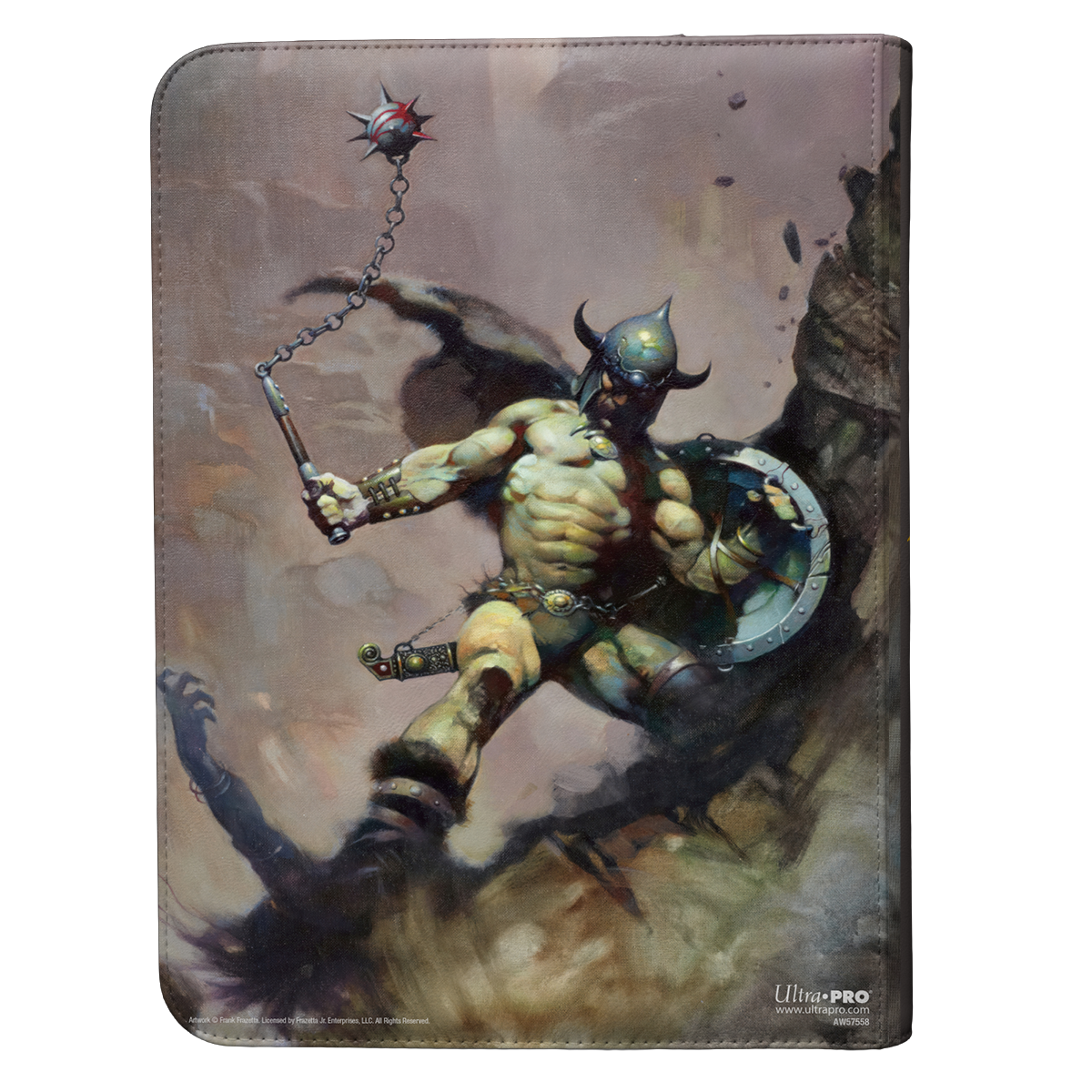 Ultra Pro - "Warrior with Ball and Chain" by Frank Frazetta - 9-Pocket Zippered Premium PRO-BINDER®
