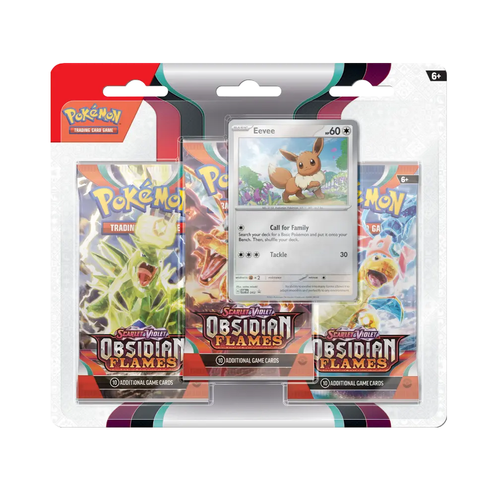 Pokémon TCG: Obsidian Flames (SV3) - 3er Blister (EN)
