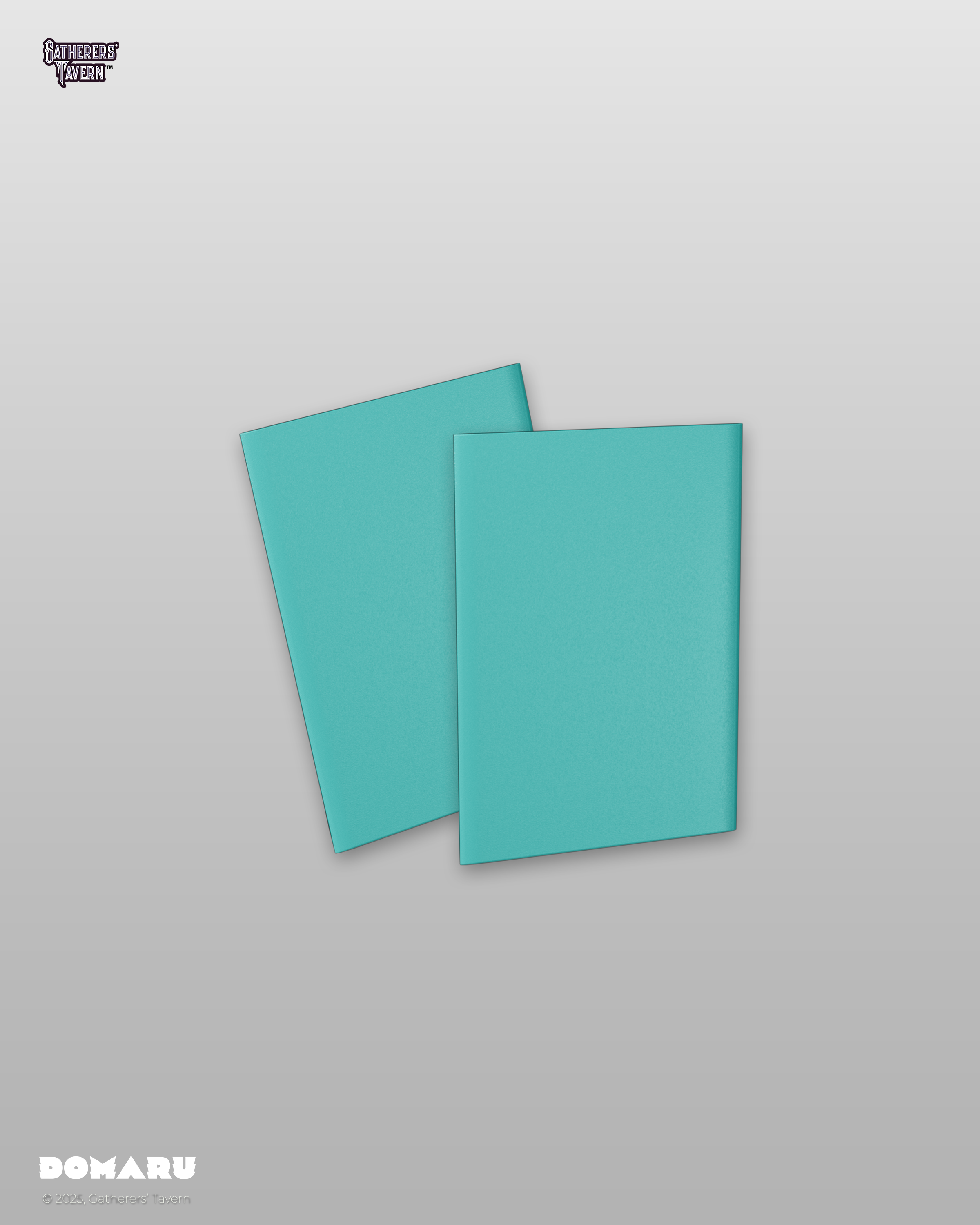 Gatherers' Tavern | Regular Fit Standard Sleeves Rhystic Teal | Domaru (100 Sleeves)