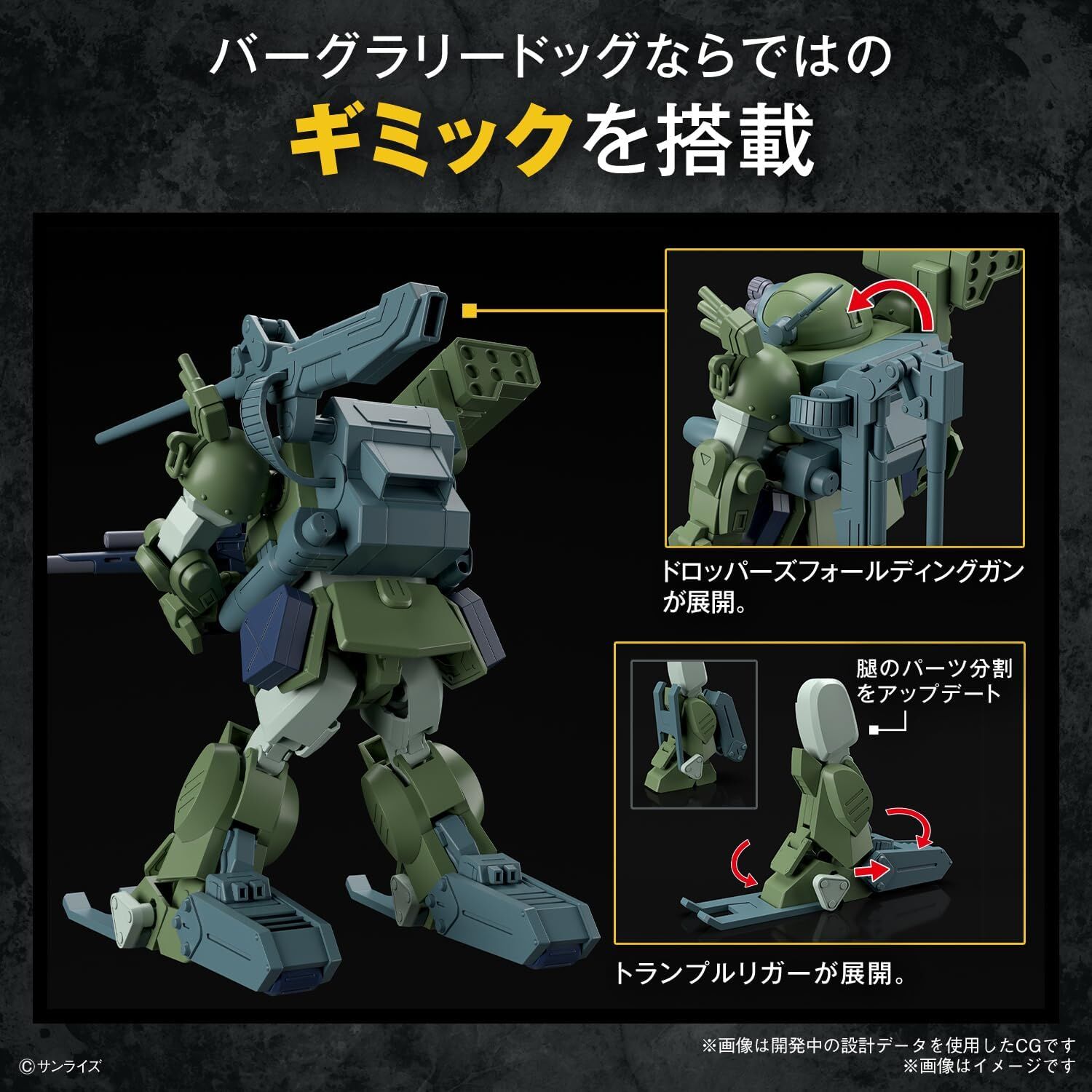 Bandai: HG Burglarydog – VOTOMS (14cm)