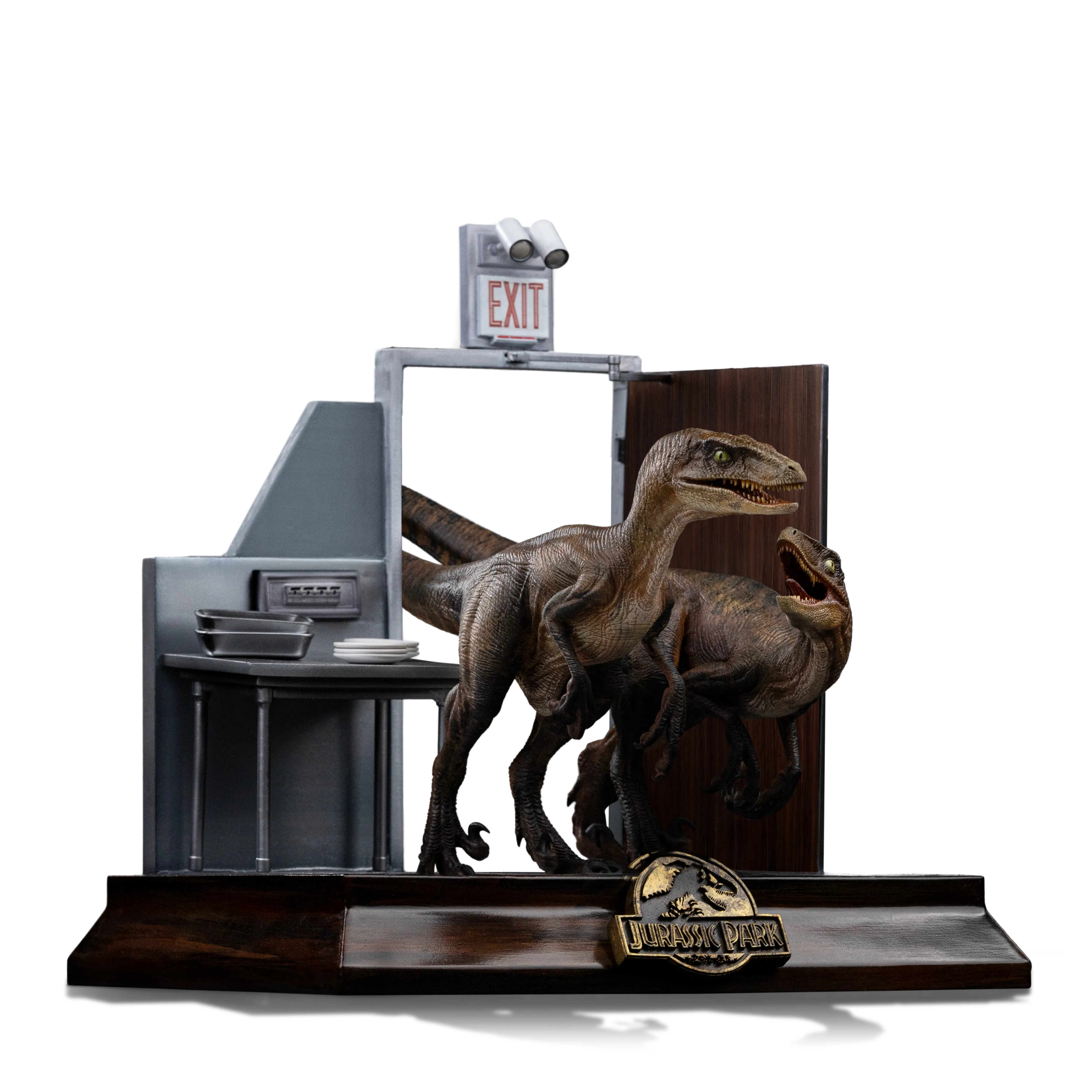 Iron Studios: Raptors at the Kitchen´s Door - Jurassic Park Art Scale 1/10