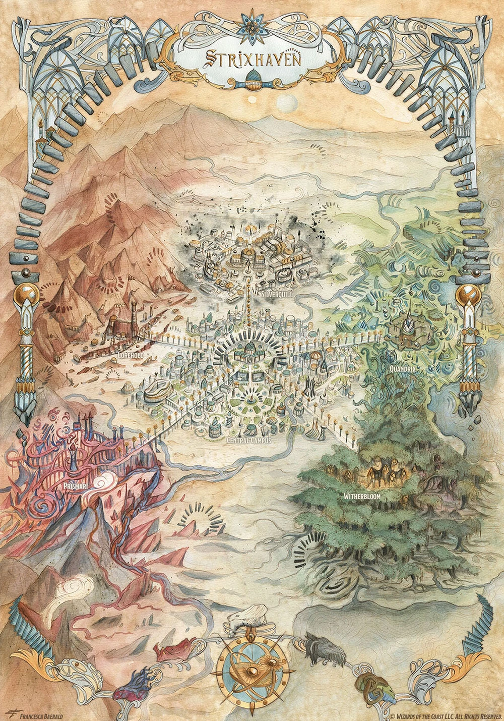 Karte der Strixhaven Universität