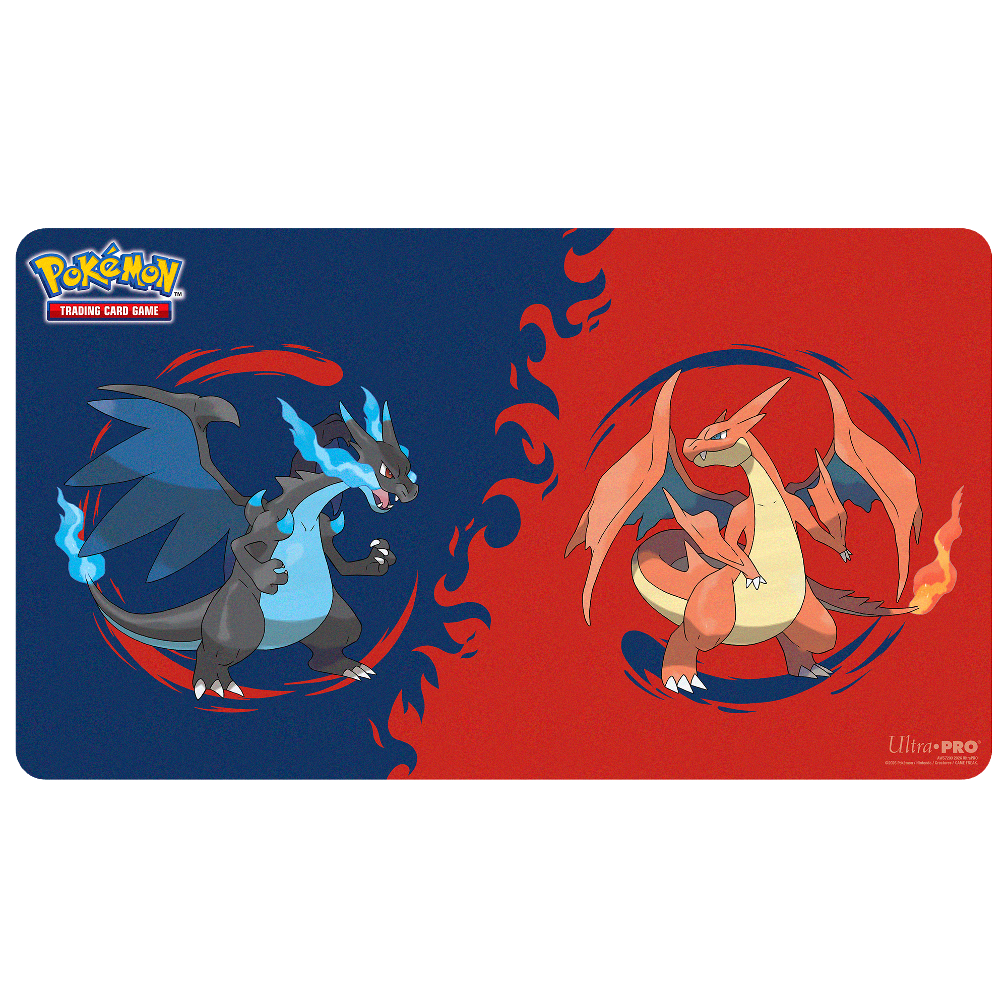 Ultra Pro: Mega Charizard X and Mega Charizard Y - Playmat für Pokémon TCG