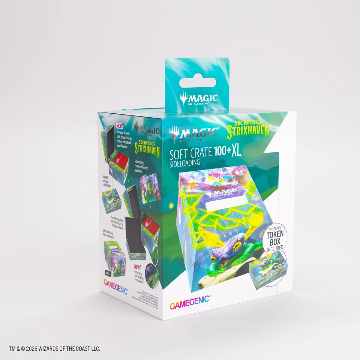 Gamegenic | Secrets of Strixhaven - Bogwater Lumaret / Dina, Essence Brewer | Soft Crate 100+ XL Deckbox
