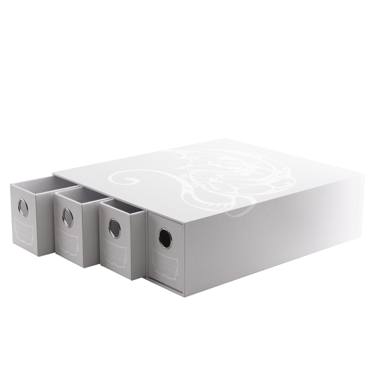 Dragon Shield | Fortress Card Drawer | Horizontal 4 White