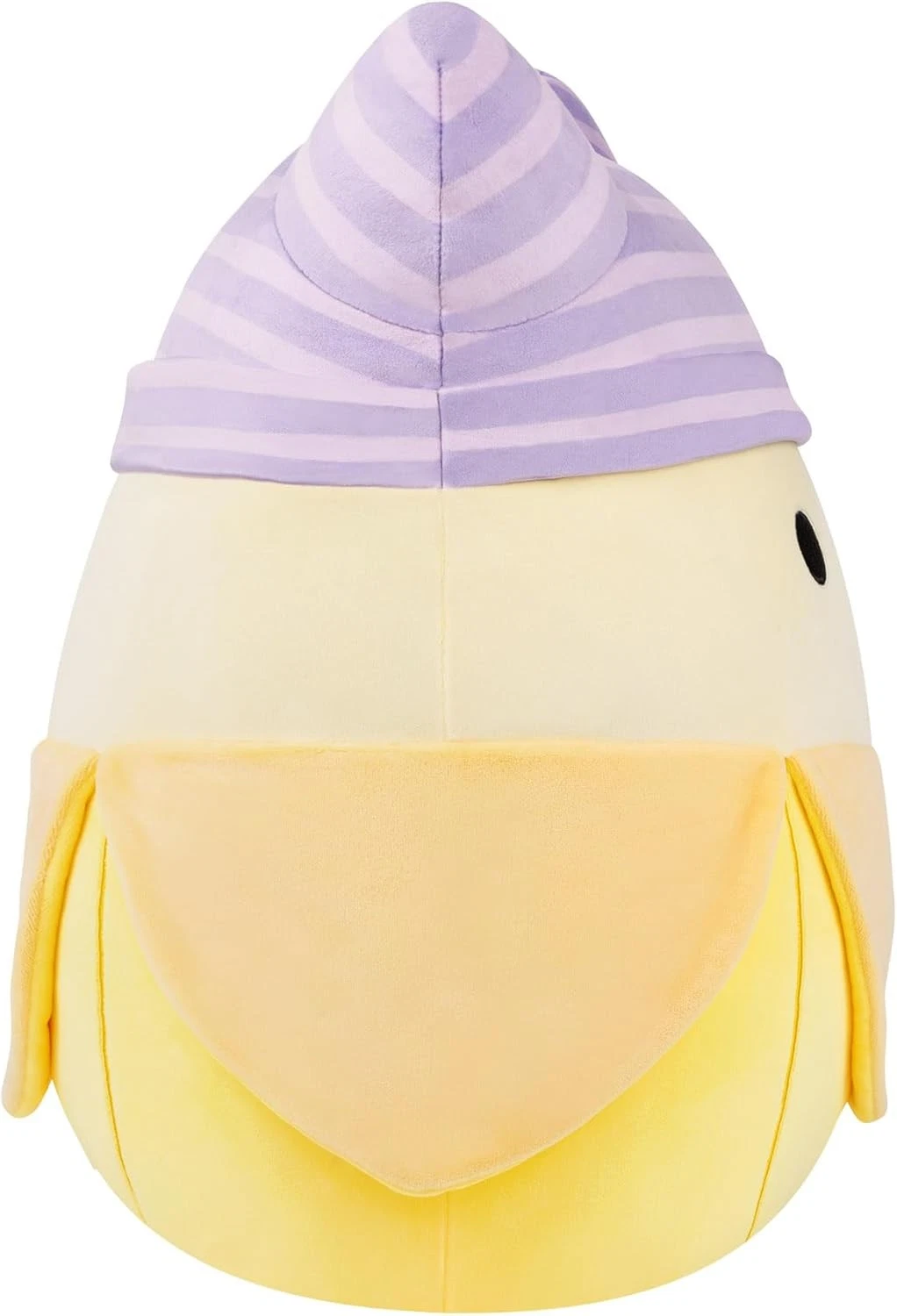 Jazwares | Squishmallows Junie Yellow Banana with Purple Striped Cat Beanie | 40cm Large Plush
