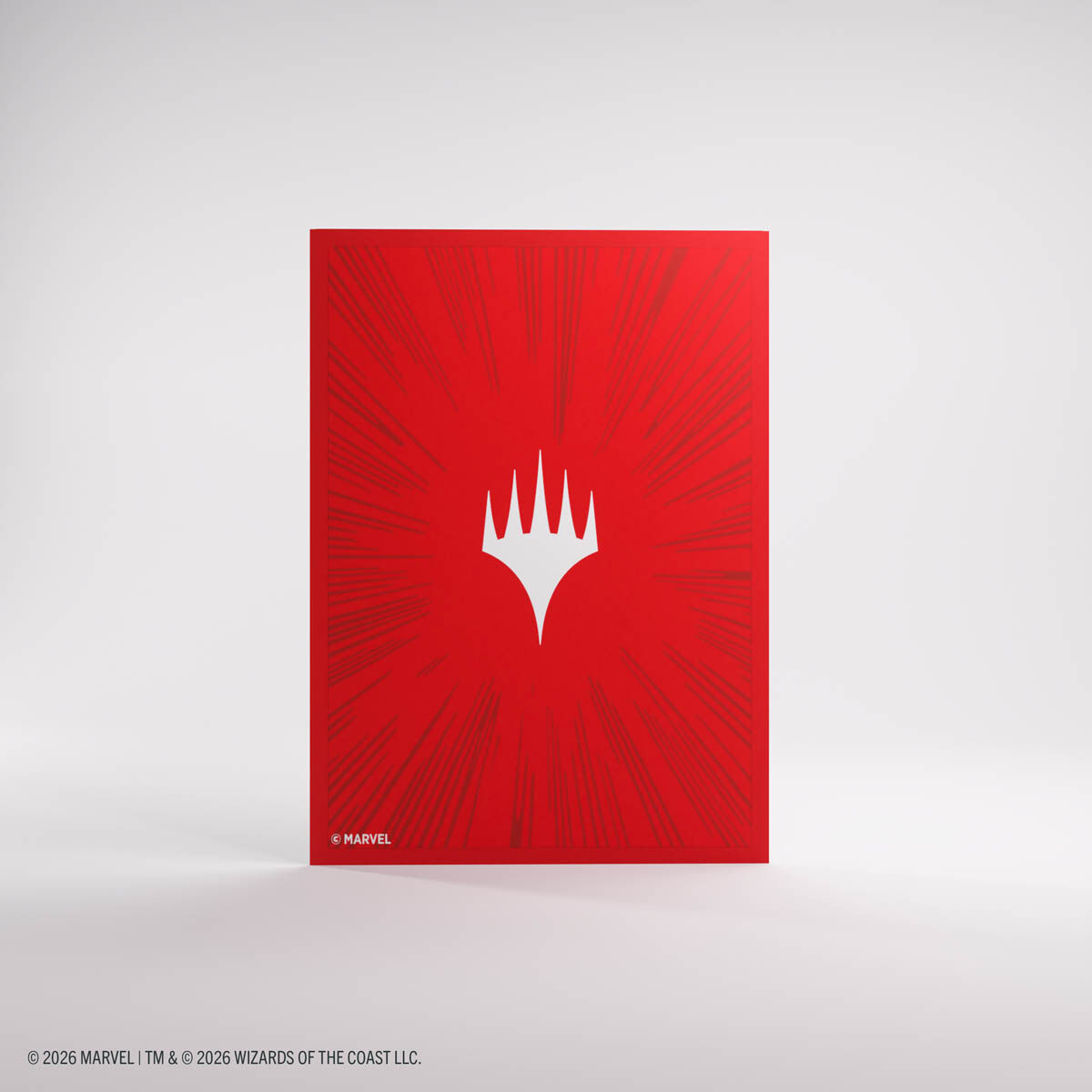 Gamegenic | Marvel Super Heroes - Comic Burst Red | Premium Double Sleeving Pack