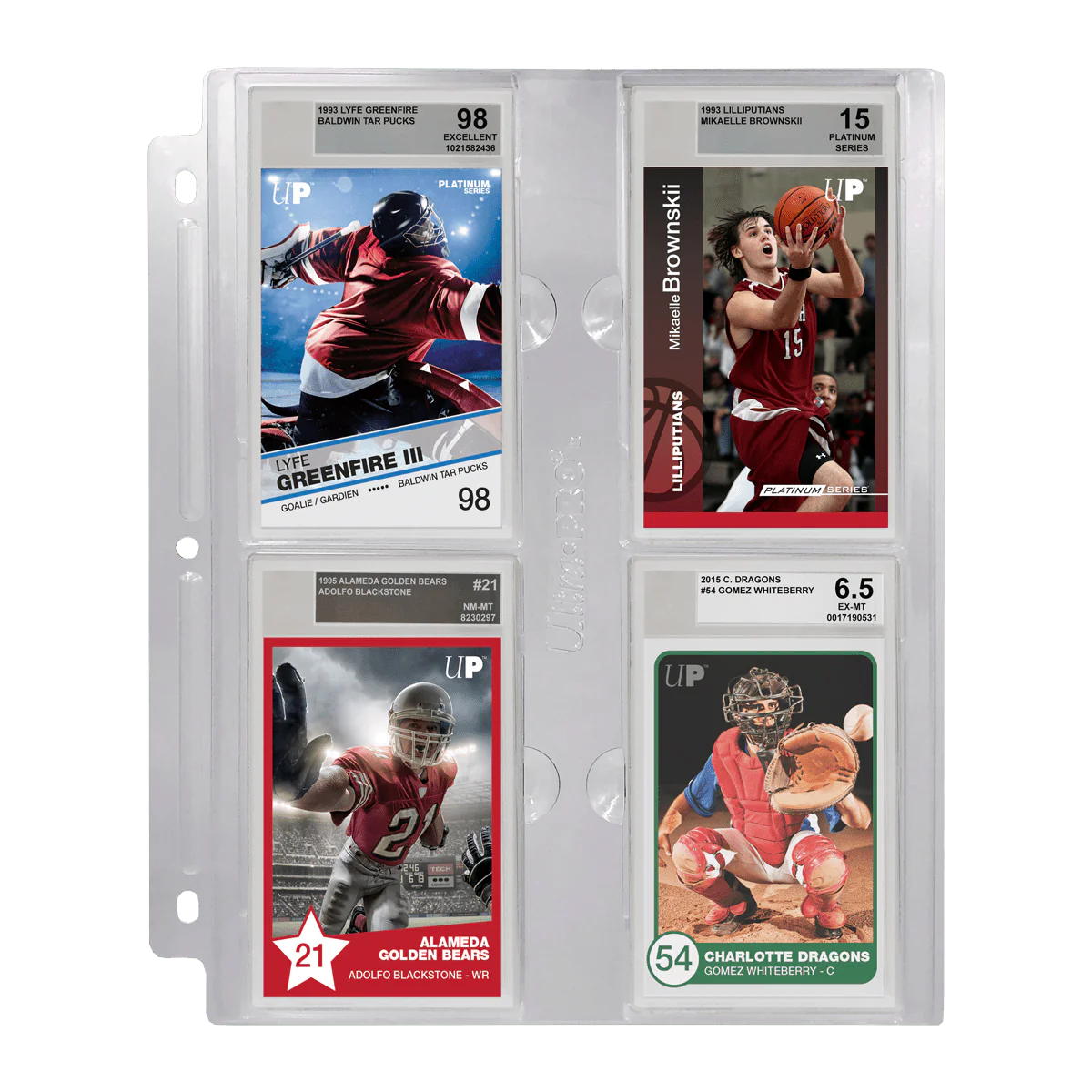 Ultra Pro: 4-Pocket Page for Graded Beckett Slabs - 1ct