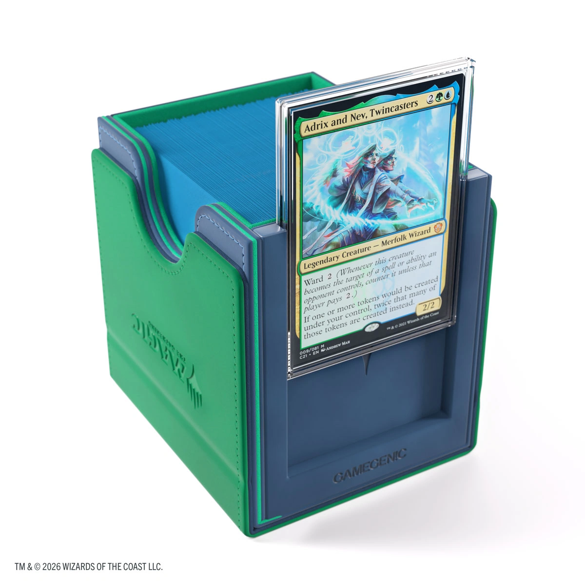 Gamegenic | Secrets of Strixhaven - Blau/Grün | Deckbox Sidekick Plus100+ XL