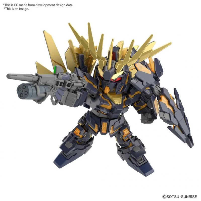 Bandai: SD Gundam Cross Silhouette Unicorn Gundam 2 Banshee – Mobile Suit Gundam (8cm)