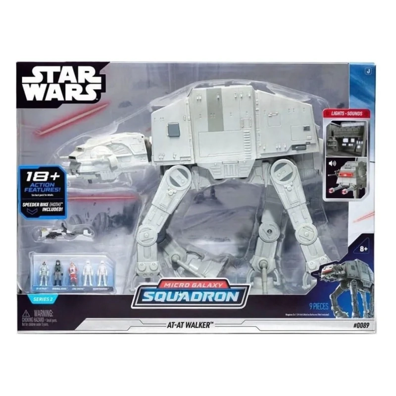Jazwares | Star Wars Micro Galaxy Squadron feature vehicle with Assault Class AT-AT | 24cm Figure