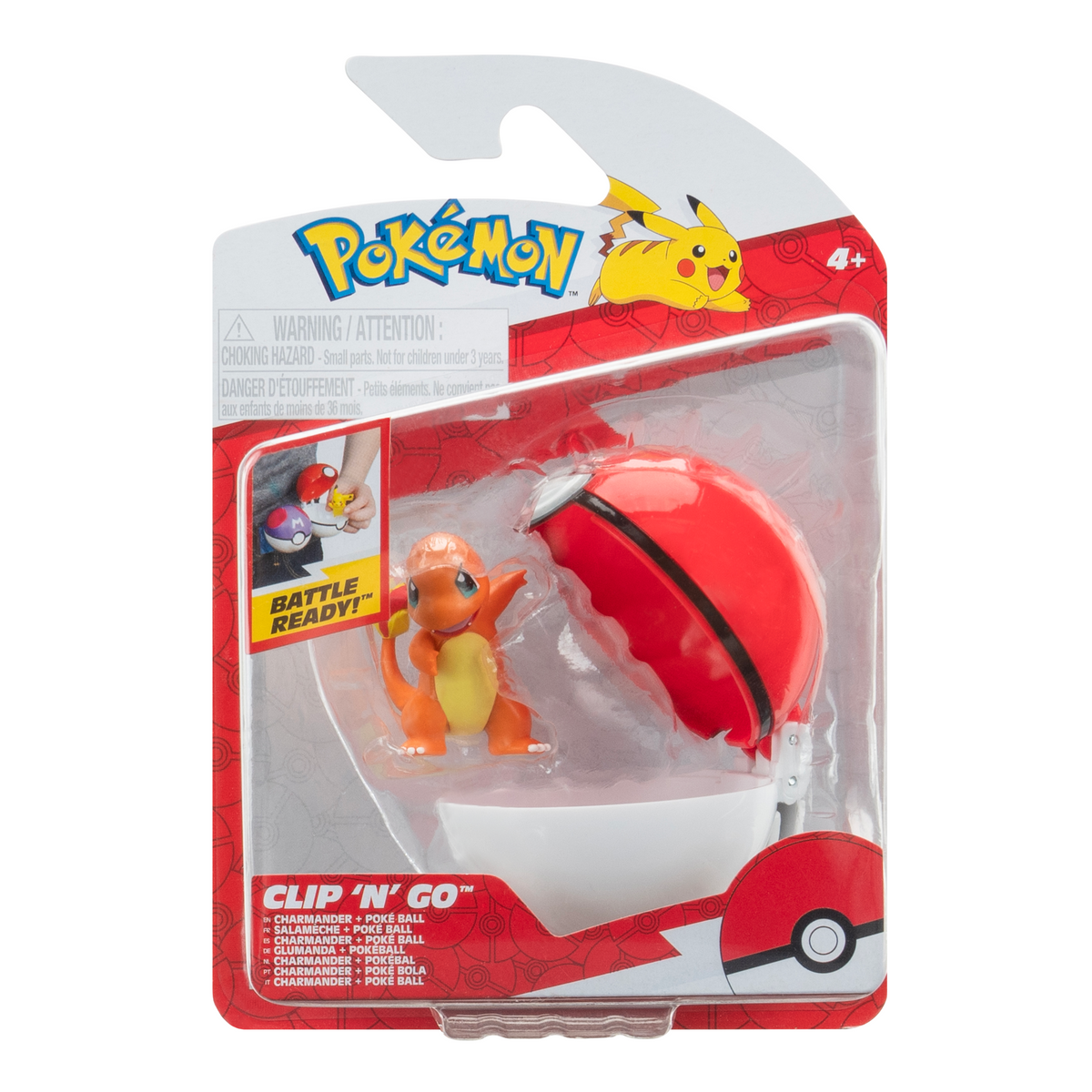 Jazwares | Glumanda Clip 'N' Go (5cm) | Actionfigur
