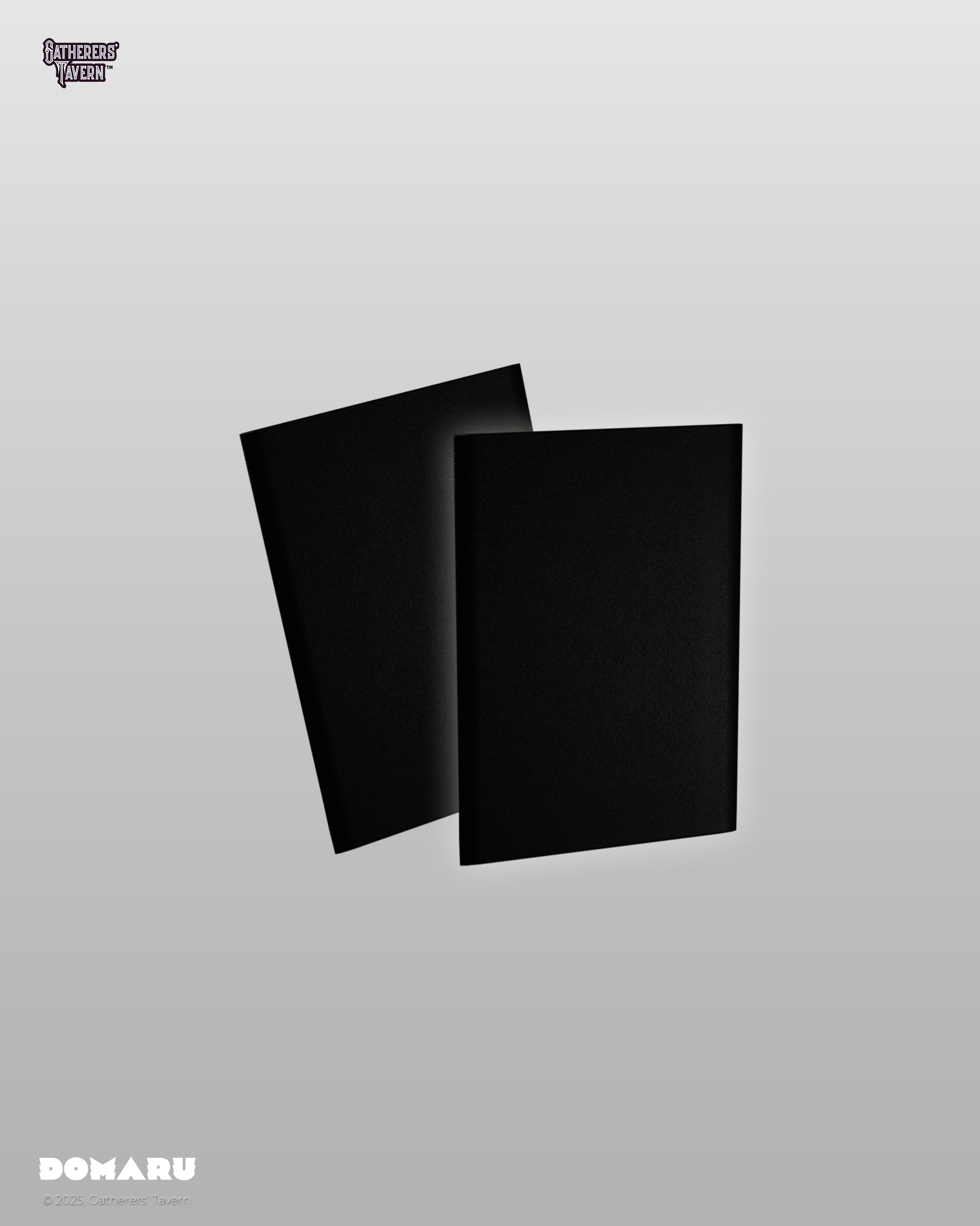Gatherers' Tavern | Regular Fit Standard Sleeves Gothic Black | Domaru (100 Sleeves)