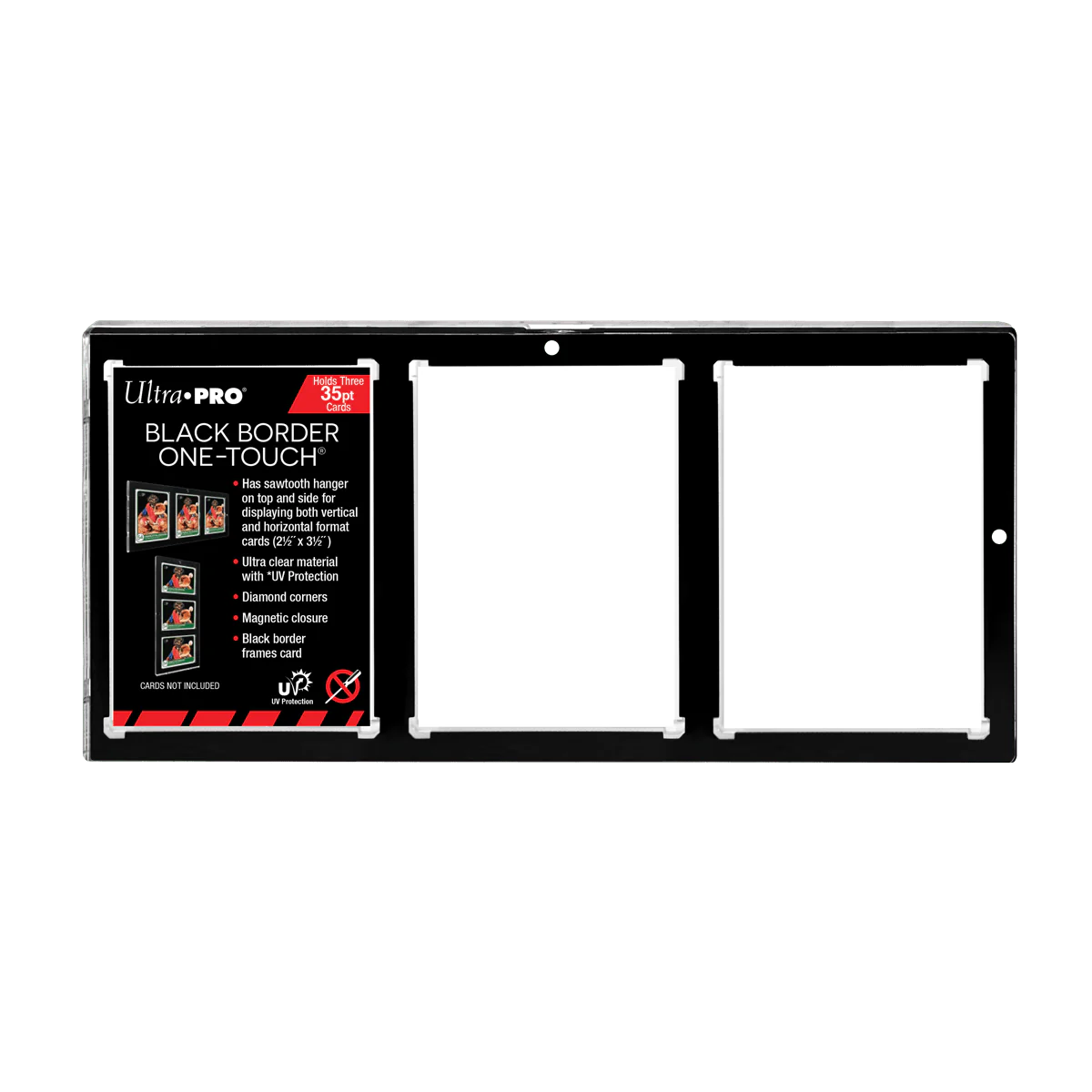 Ultra Pro - 35PT 3-Card Black Border UV ONE-TOUCH Magnetic Holder