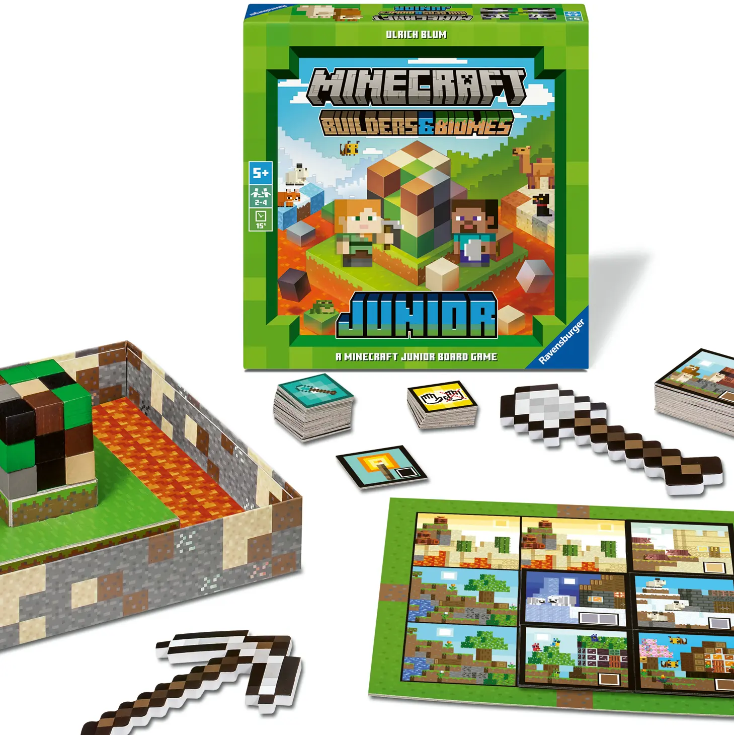 Ravensburger | Minecraft Builders & Biomes Junior | Kinderspiel