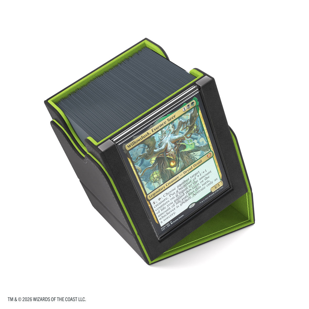 Gamegenic | Secrets of Strixhaven - Schwarz/Grün | Deckbox Squire Plus100+ XL