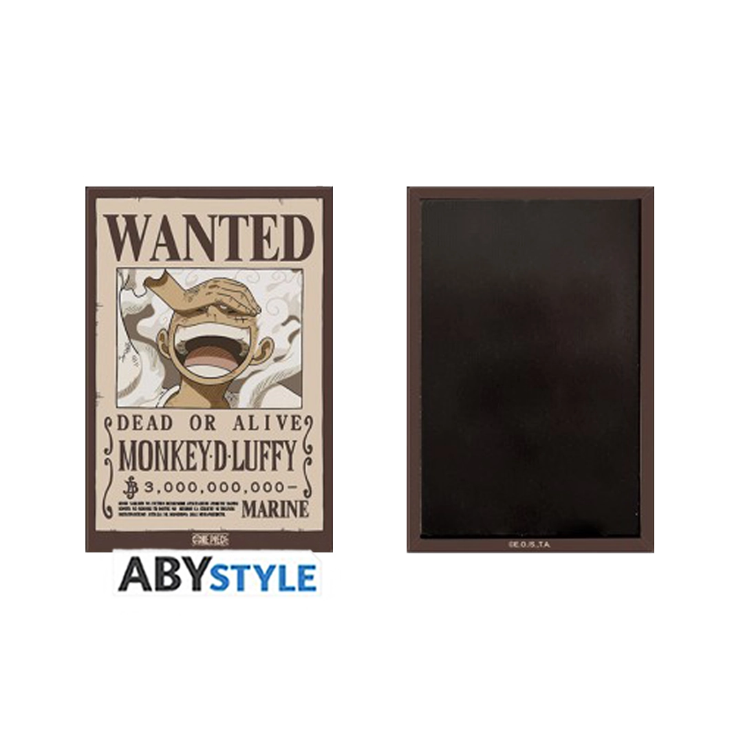 One Piece Standard Magnet Stil: Wanted Luffy