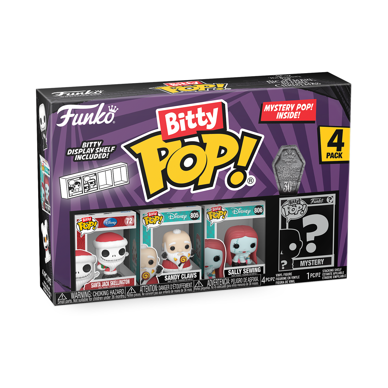 Bitty POP!: Santa Jack 4-Pack - The Nightmare Before Christmas