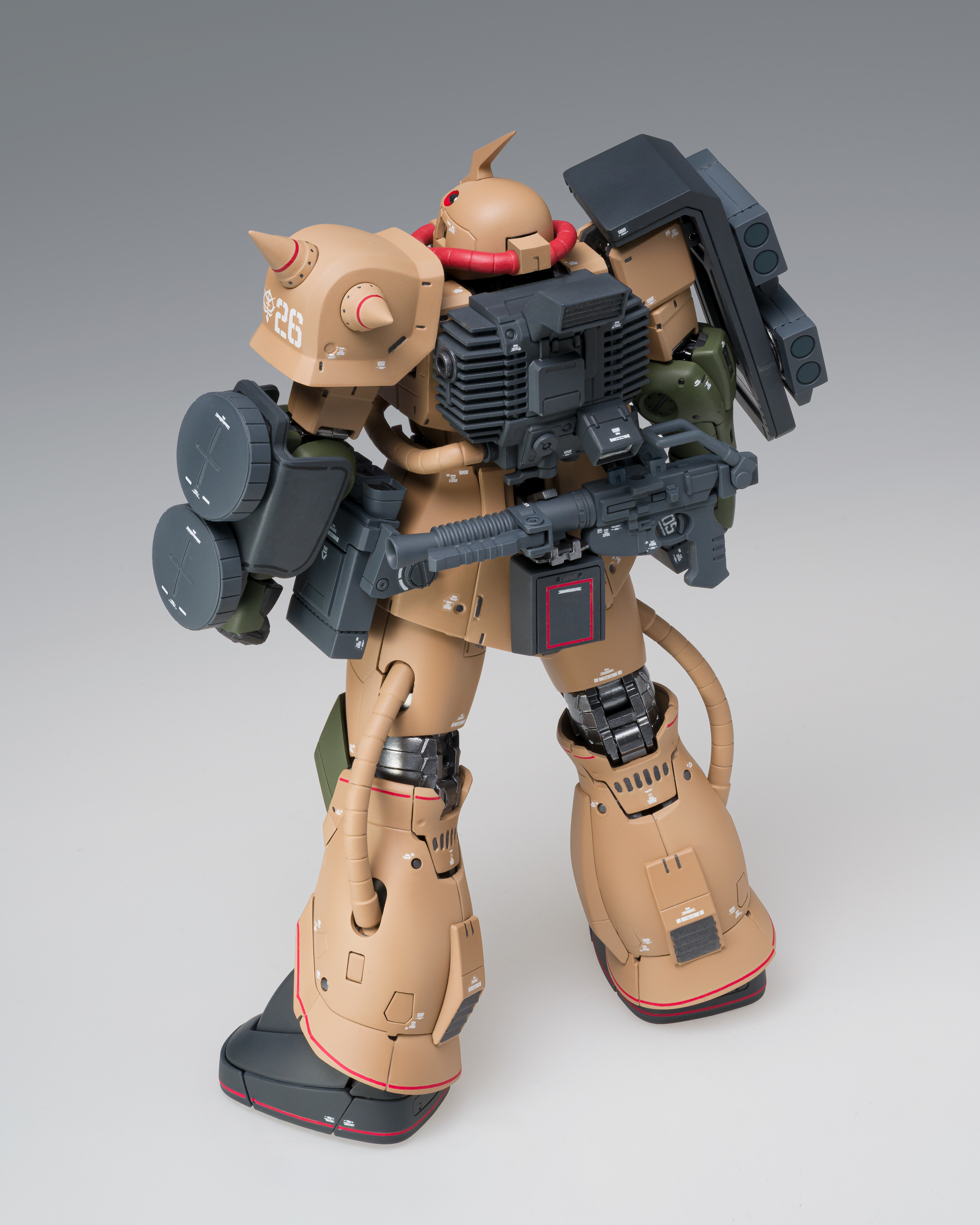 Tamashii Nations | MS-06D Zaku Desert Type Gundam Fix Figuration Metal Composite (18cm) | Gundam