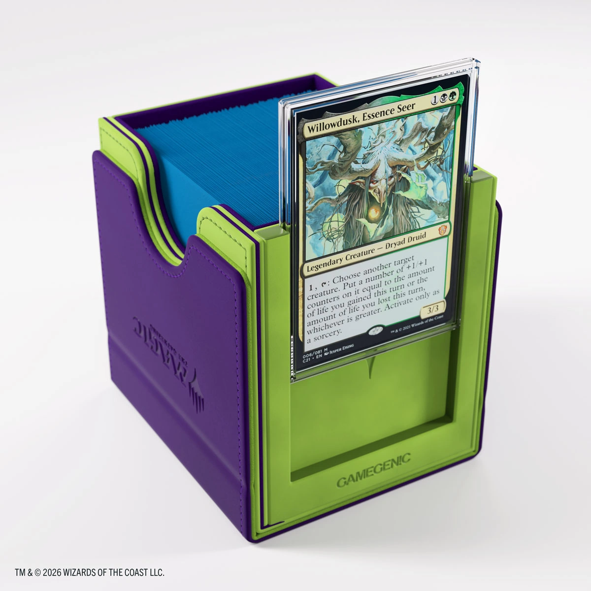 Gamegenic | Secrets of Strixhaven - Grün/Lila | Deckbox Sidekick Plus100+ XL