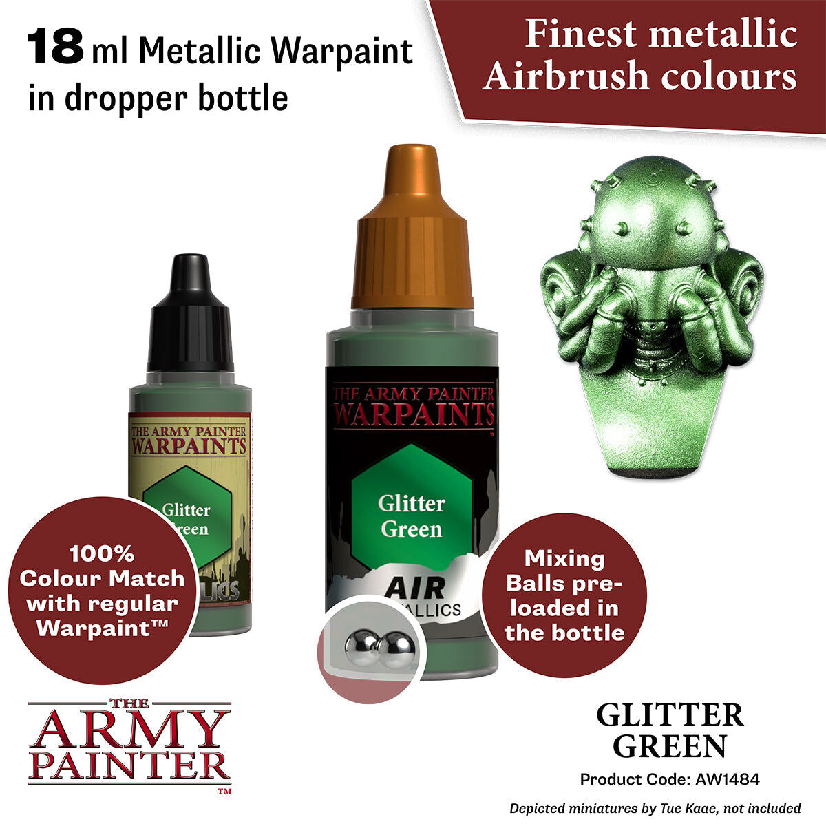 The Army Painter - Glitter Green - Warpaints Air Metallics
