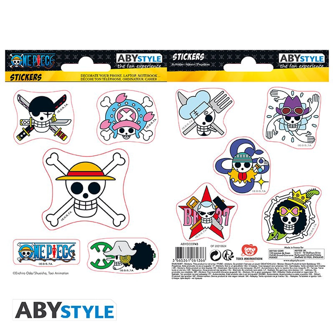 One Piece | Sticker (16 x 11cm) Straw Hat Skulls | Sticker