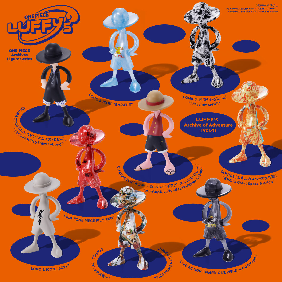 Tamashii Nations | Luffy's Archive of Adventure Blind Box | One Piece (9cm)