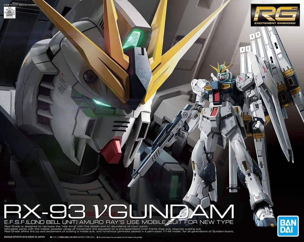 Bandai | RG Nu Gundam – Mobile Suit Gundam: Char's Counterattack | (1/144)