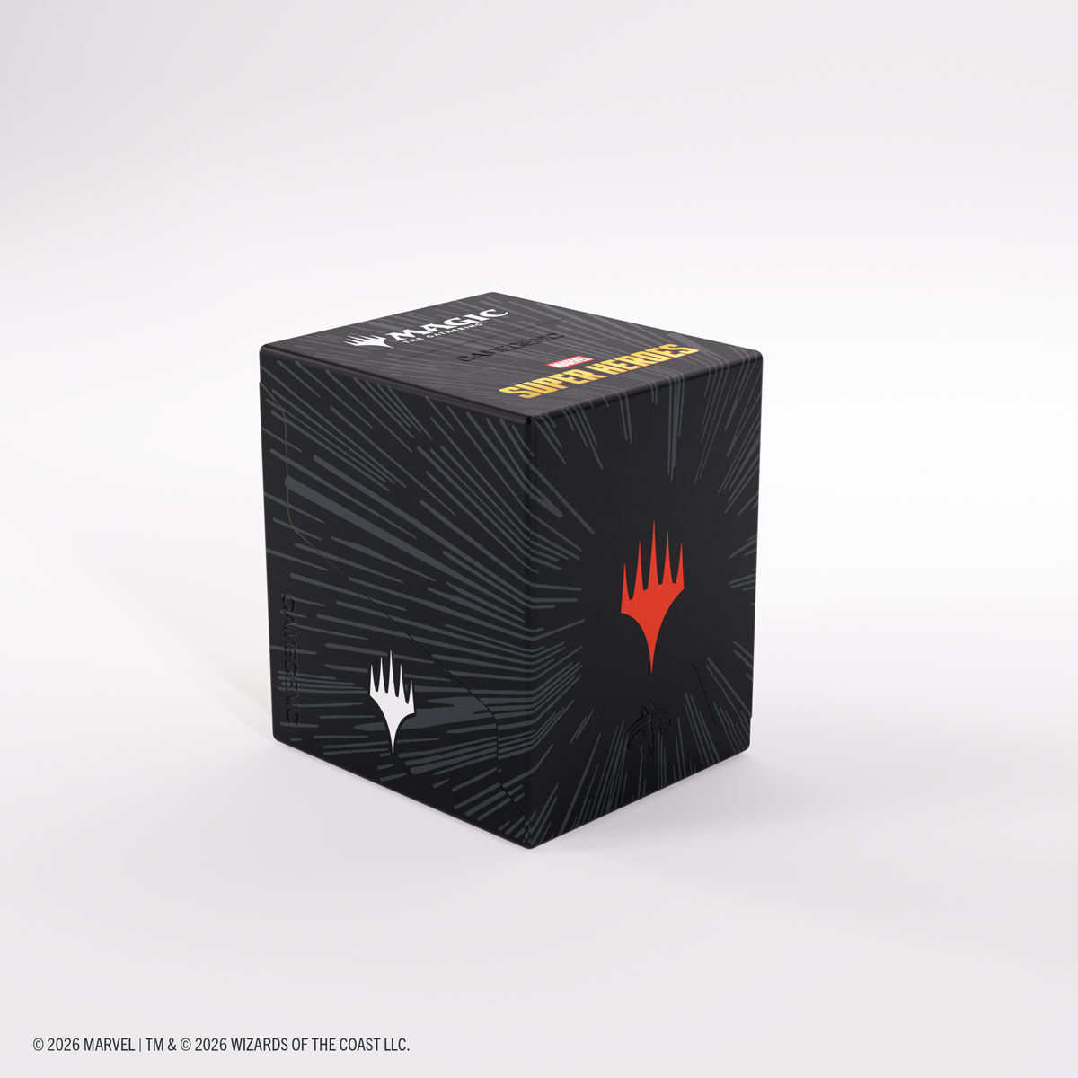 Gamegenic | Marvel Super Heroes - Comic Burst Black | Deckbox Bastion 100+ XL