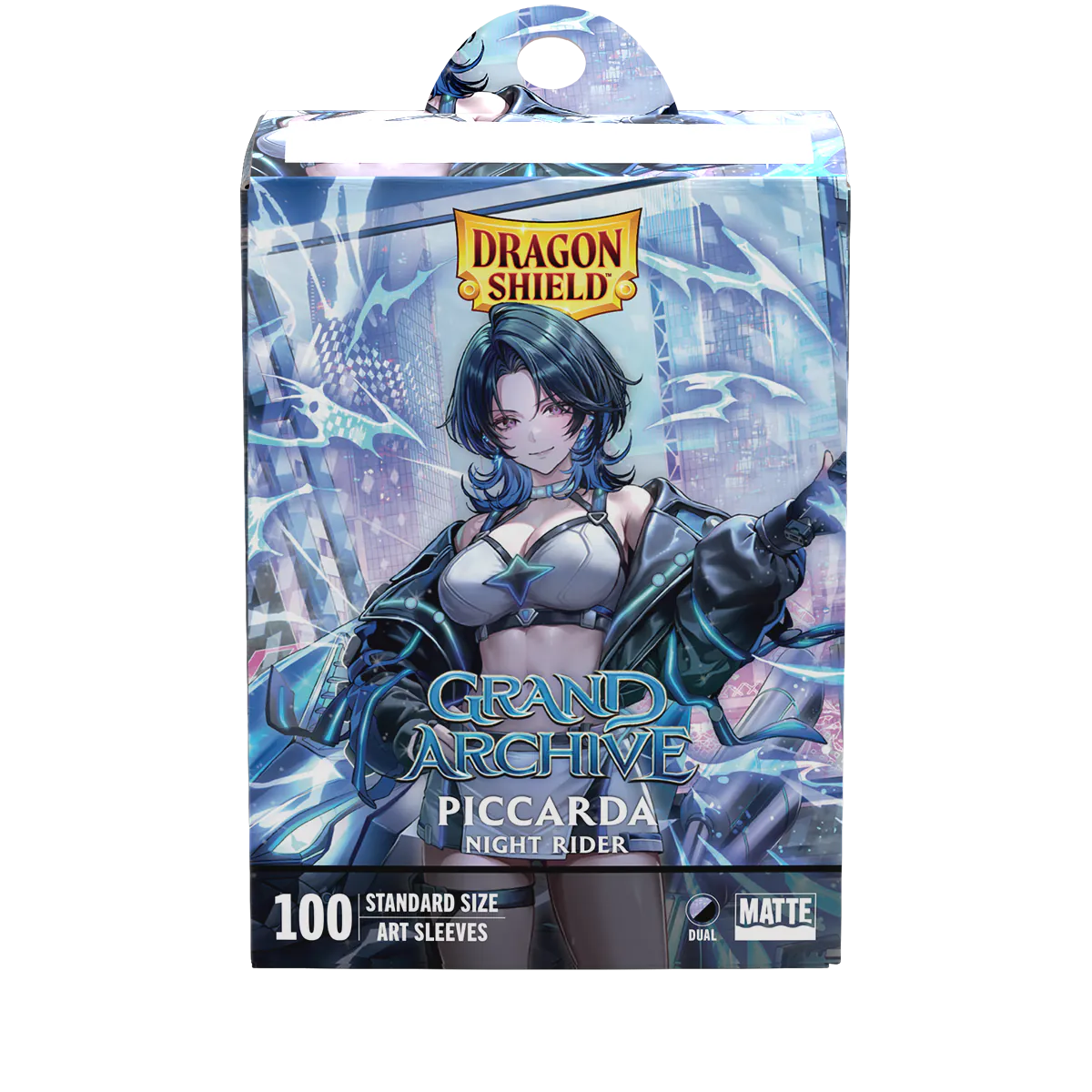 Dragon Shield | Piccarda, Night Rider Grand Archive | Matte Dual Art Sleeves Standard Size
