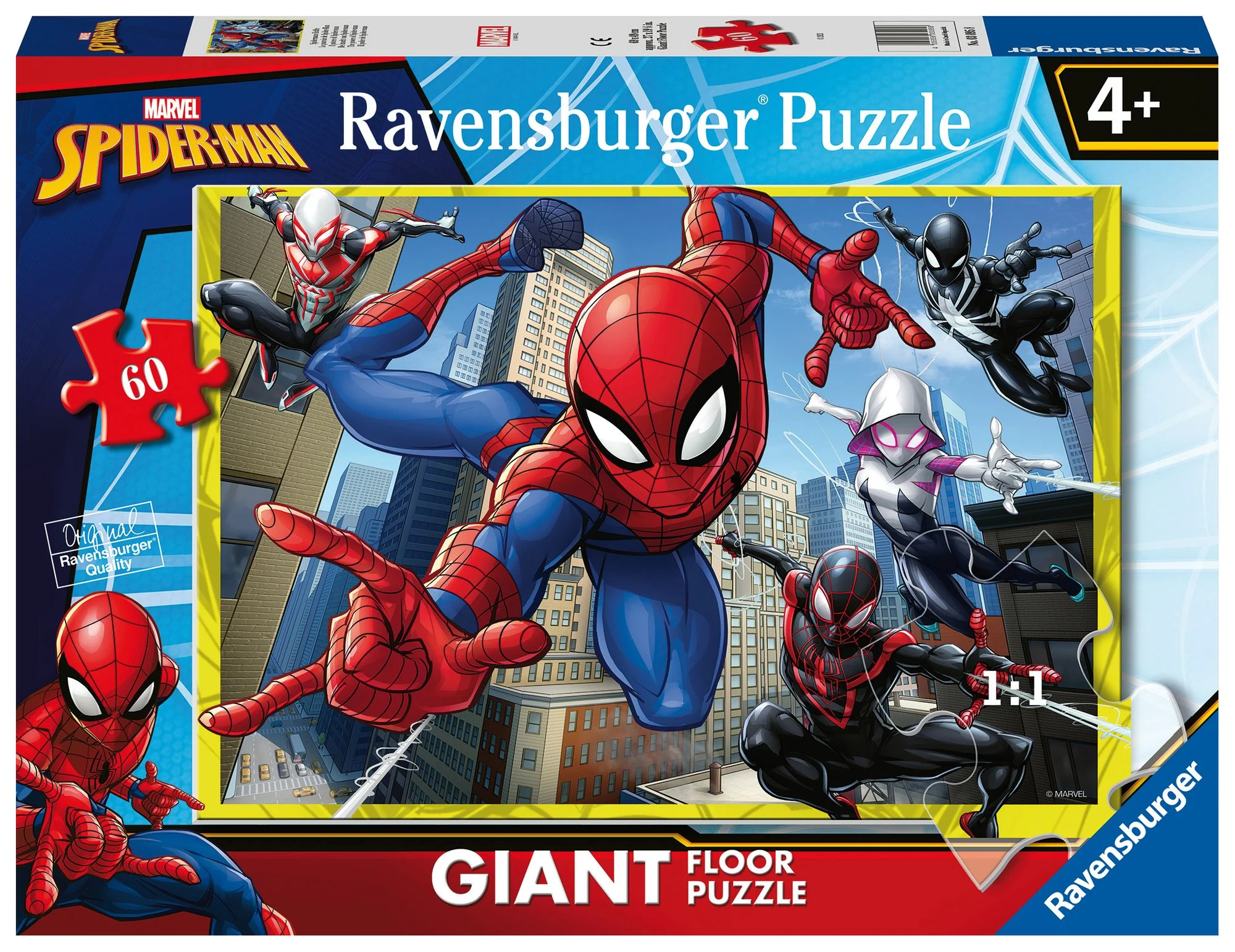 Ravensburger | Spidermans Kräfte | 60 Teile Bodenpuzzle